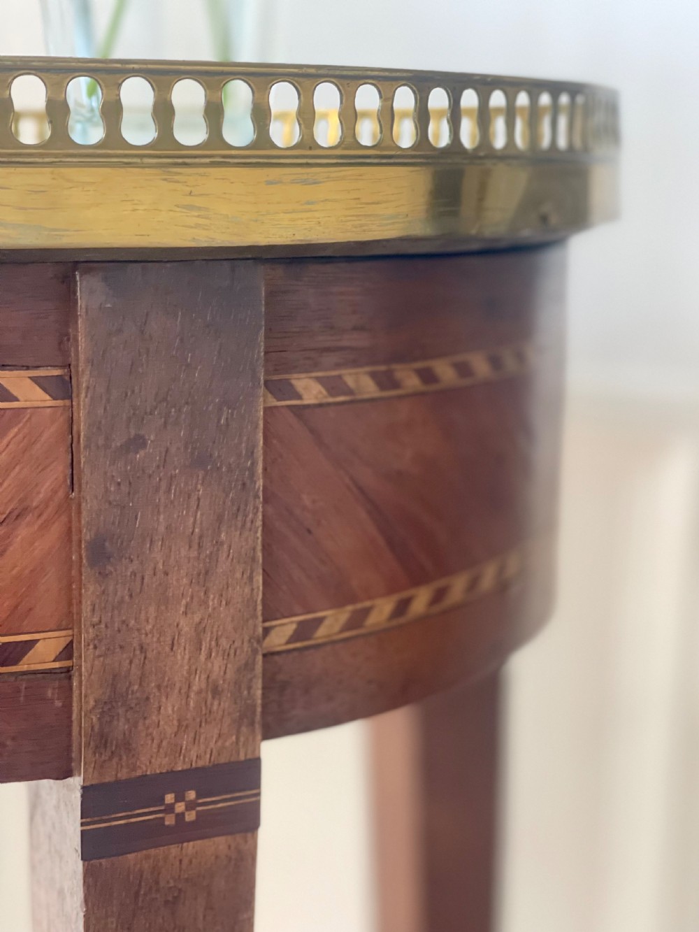 Antique French marble occasional table  View VI