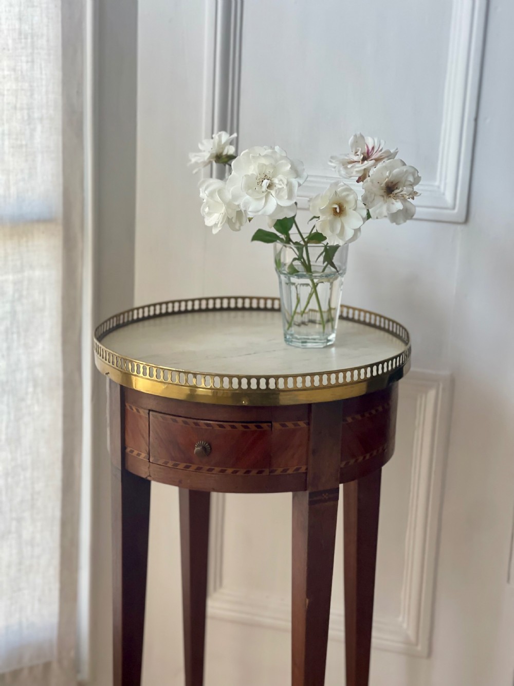 Antique French marble occasional table  View XI