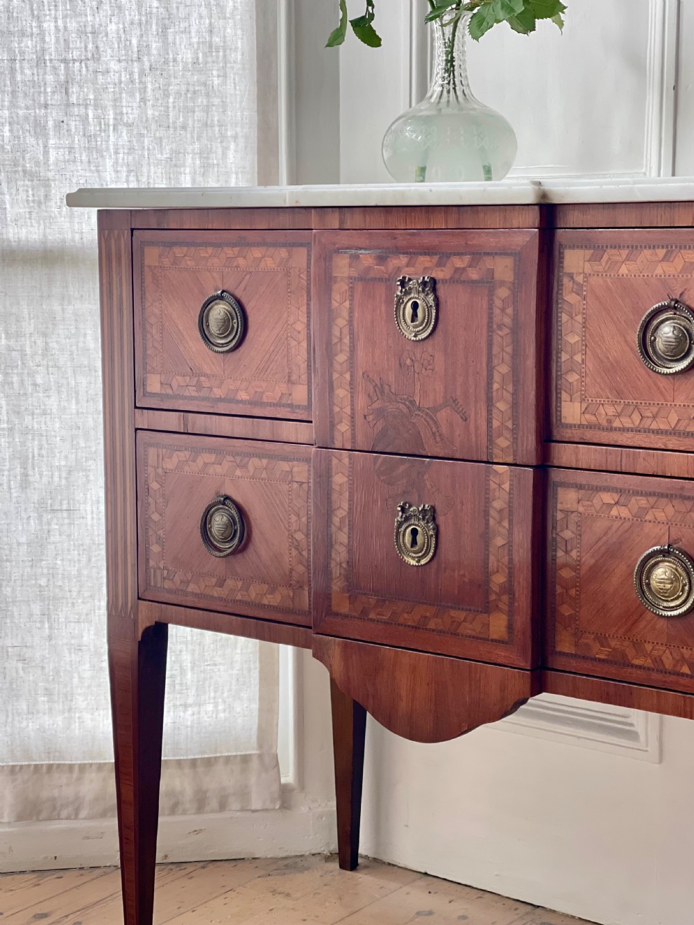 Antique French Louis XVI « commode » chest of drawers  View IX