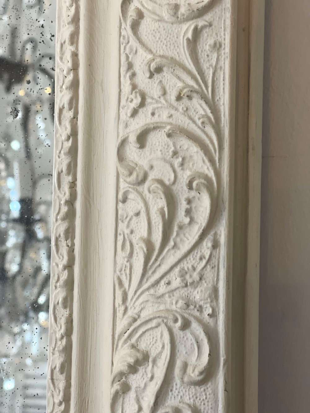 Antique French Louis XV painted mirror View IV