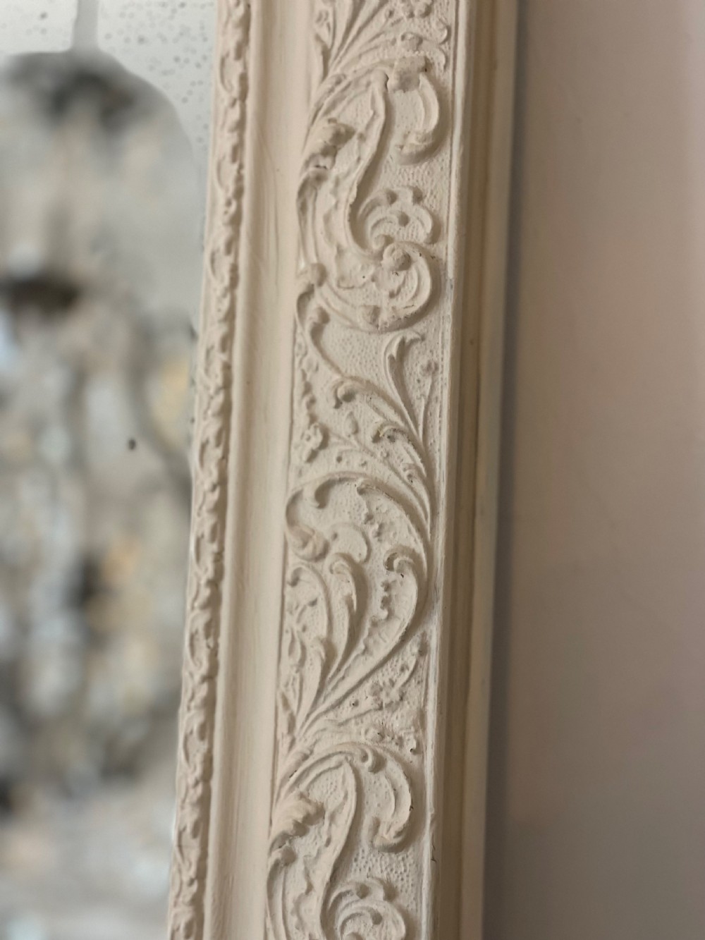 Antique French Louis XV painted mirror View VII