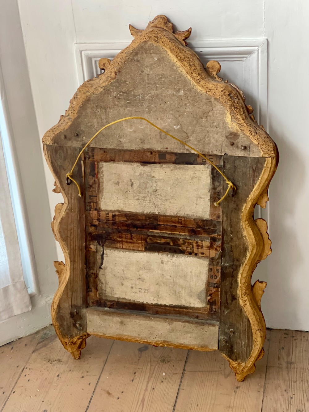 18th century French giltwood marriage mirror View VIII
