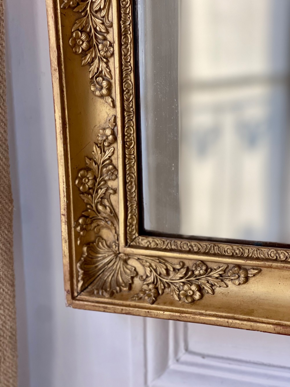 Pair of antique French gilt mirrors View III