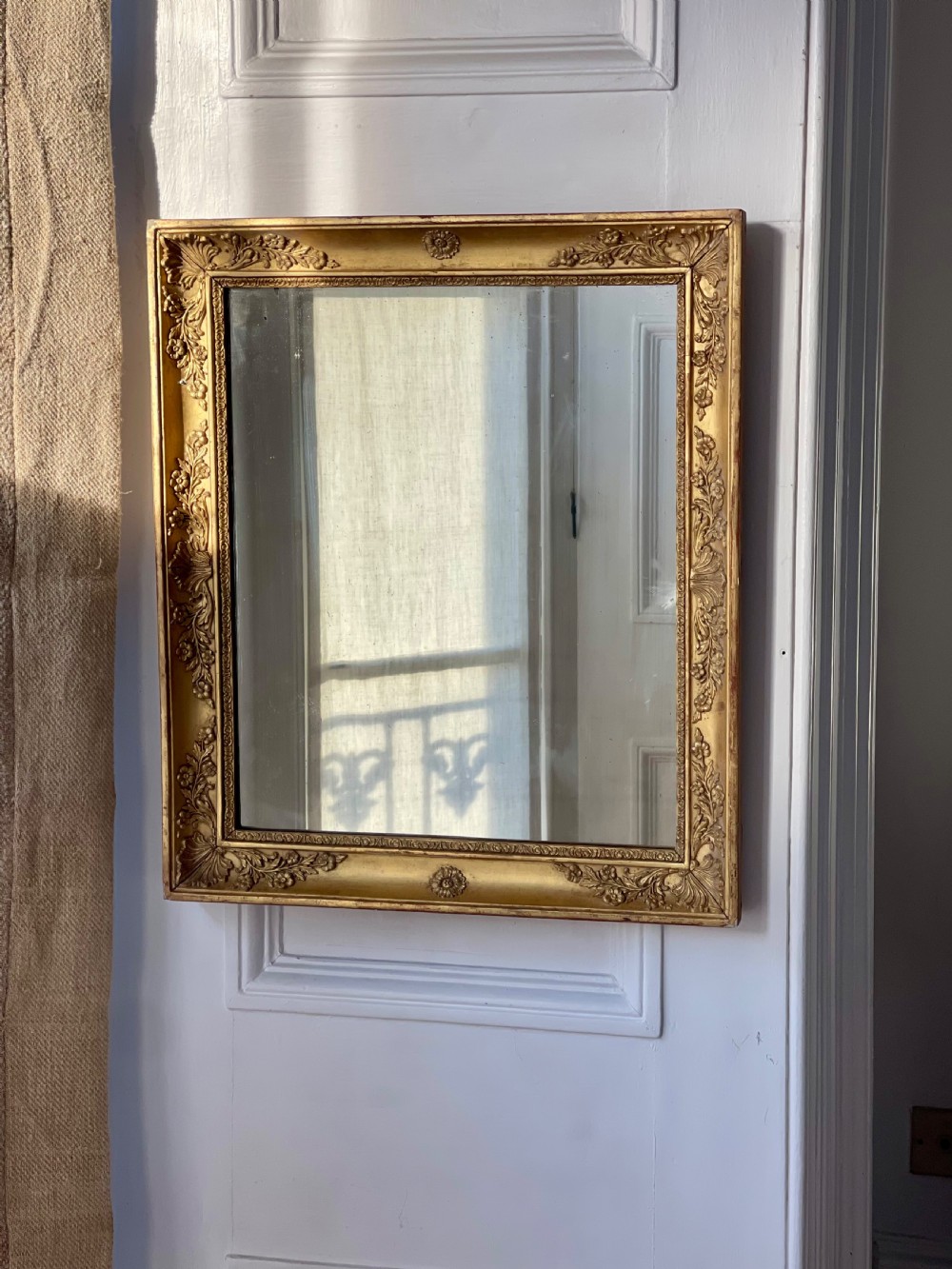 Pair of antique French gilt mirrors View IV