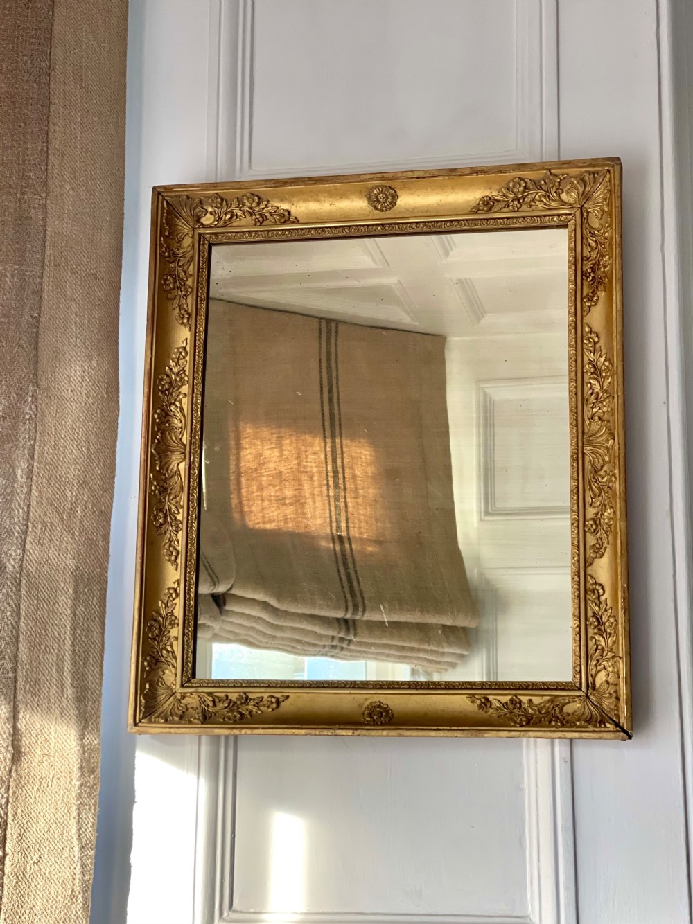 Pair of antique French gilt mirrors View V