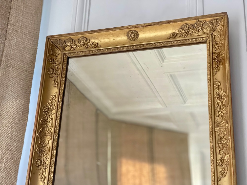 Pair of antique French gilt mirrors View VIII