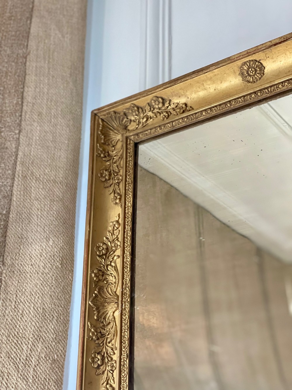 Pair of antique French gilt mirrors View IX