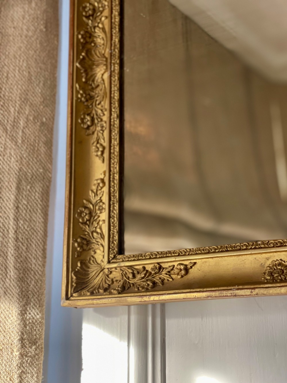 Pair of antique French gilt mirrors View X