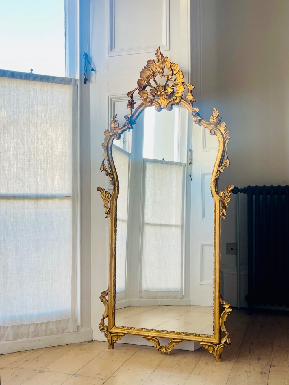 Antique  gilt Italian mirror View II