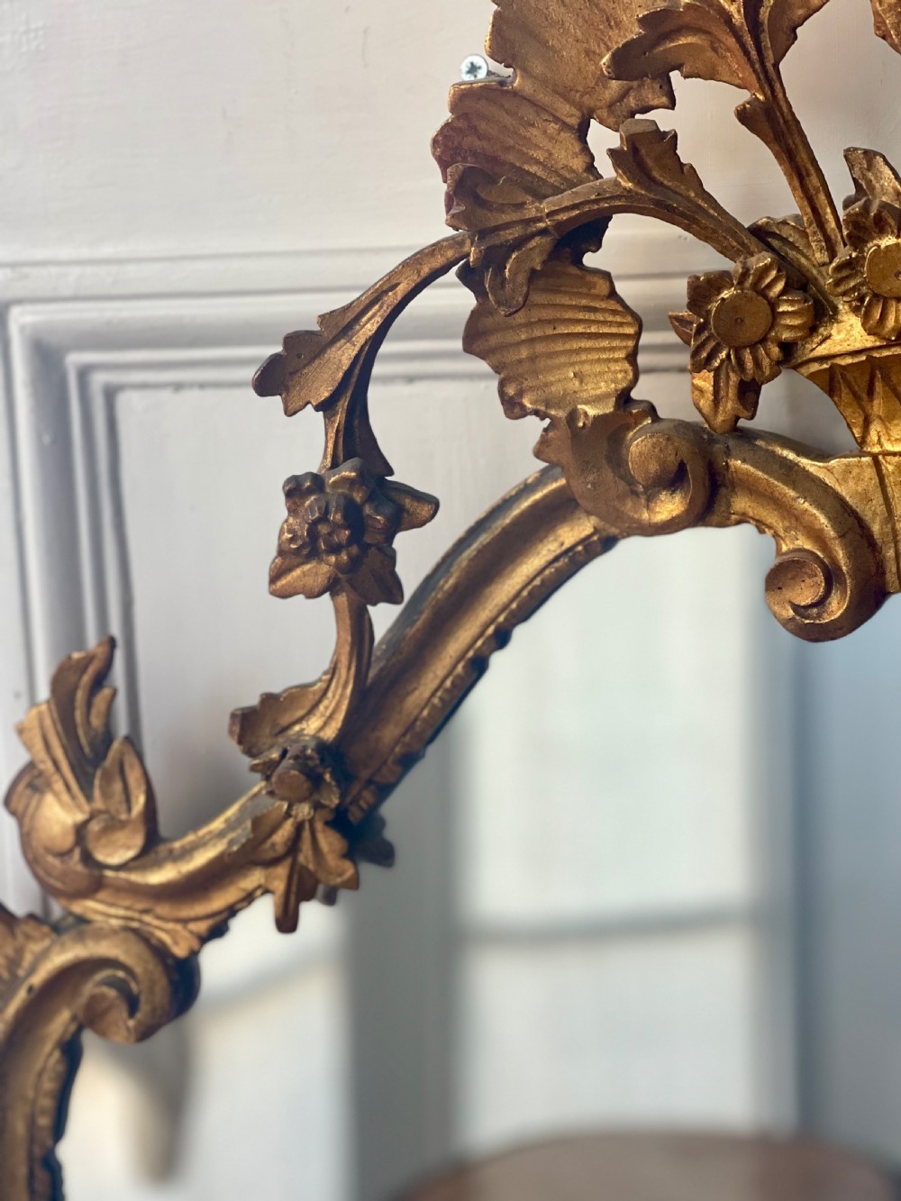 Antique  gilt Italian mirror View VII