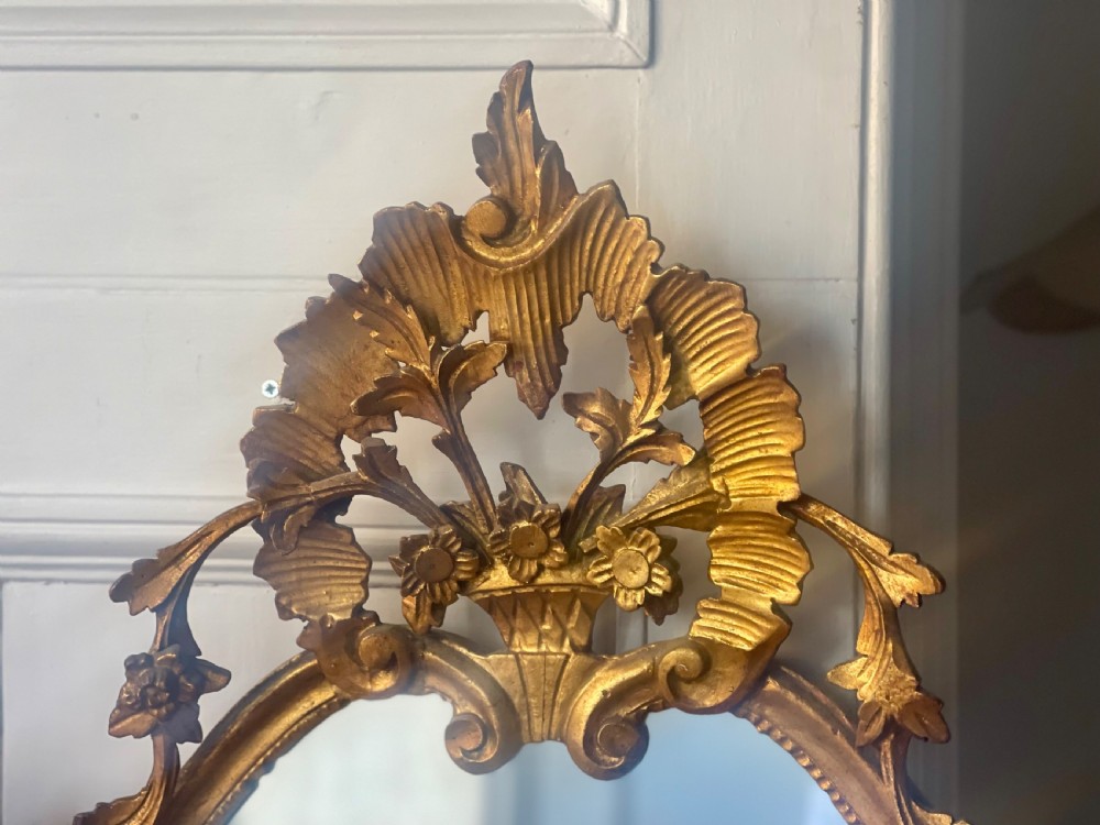 Antique  gilt Italian mirror View VIII