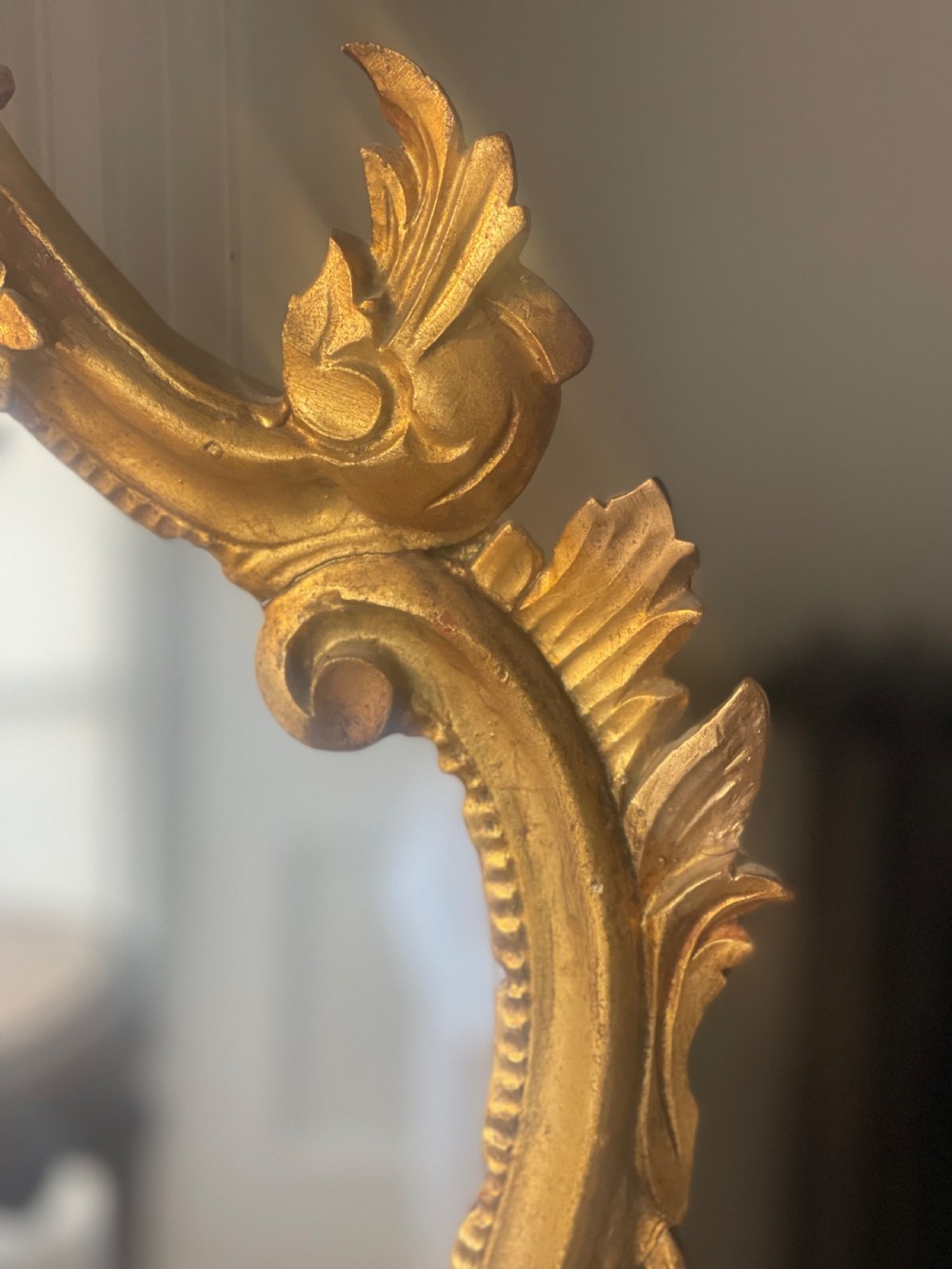 Antique  gilt Italian mirror View IX