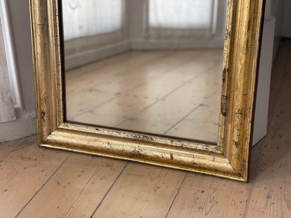 Antique French gilt Louis Philippe mirror  View VI