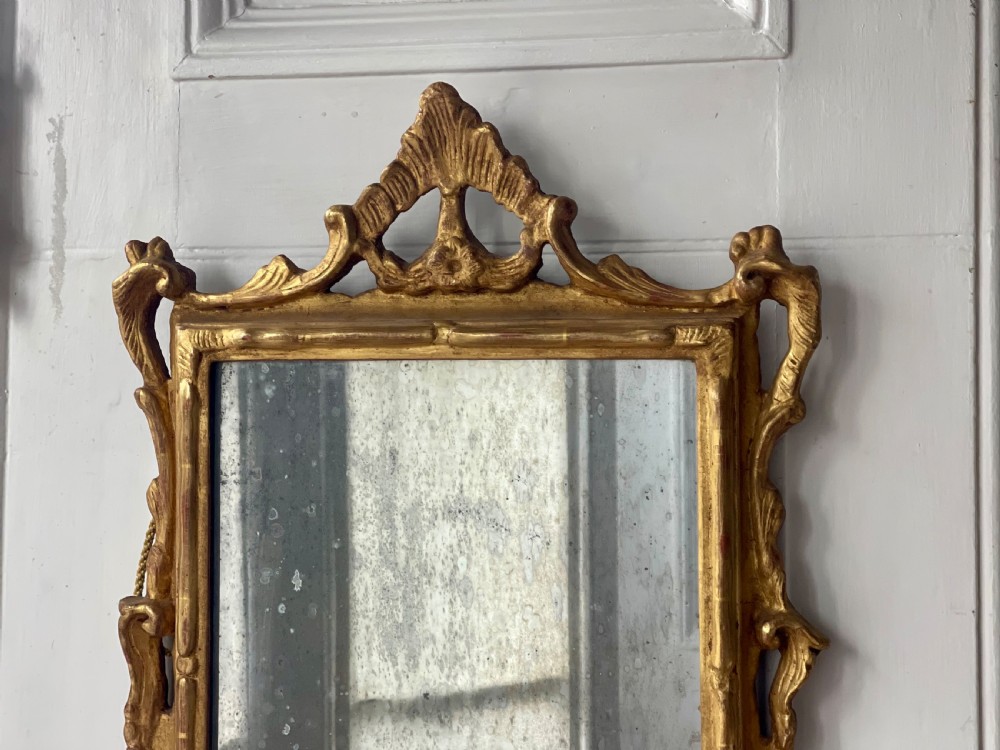 18th century French giltwood mirror - mercury glass View VII