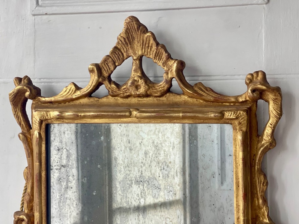 18th century French giltwood mirror - mercury glass View IX