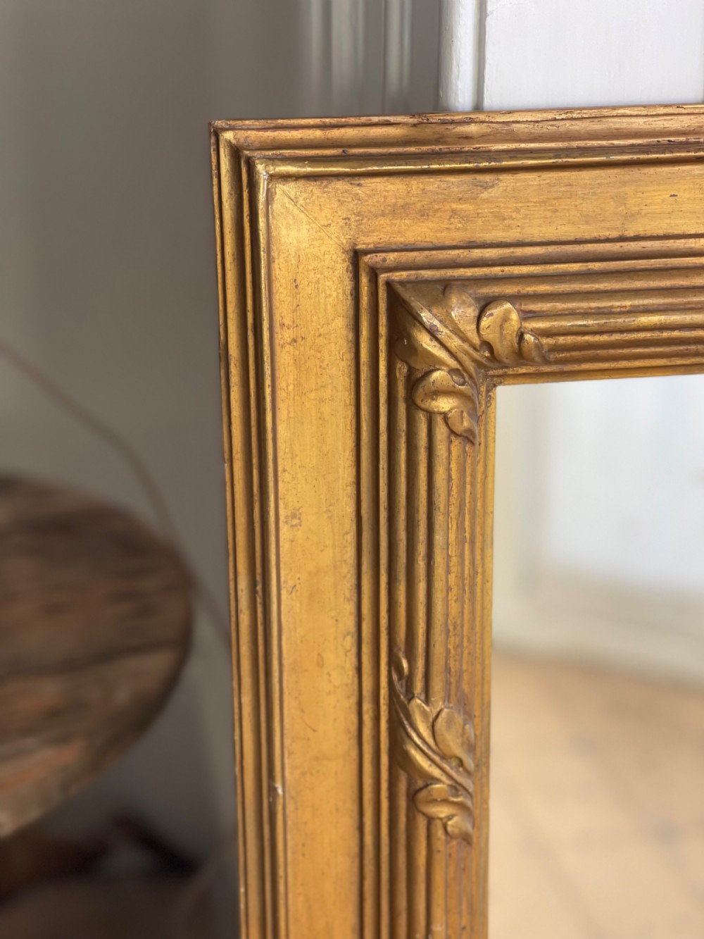 Antique French gilt mirror - mercury glass View IV