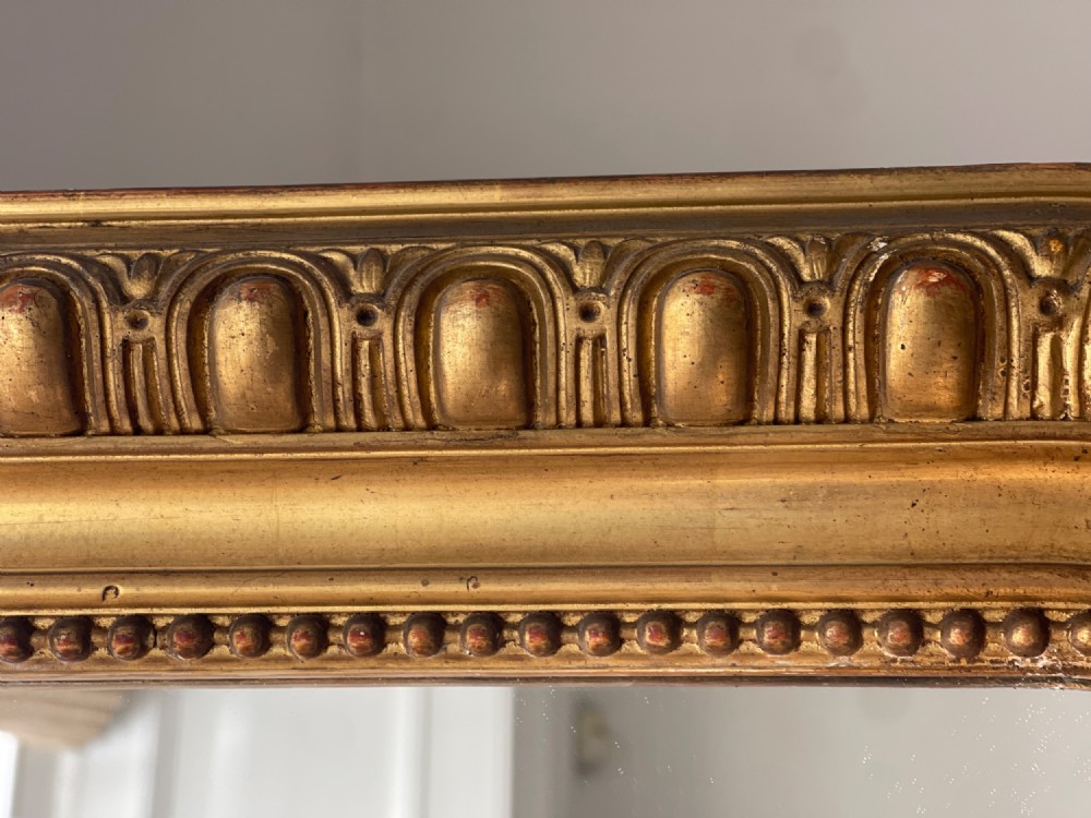 Large antique French gilt Louis Philippe mirror View II