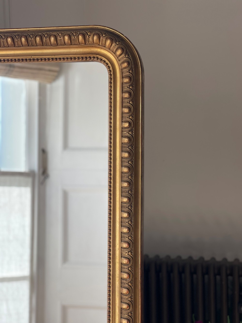 Large antique French gilt Louis Philippe mirror View V