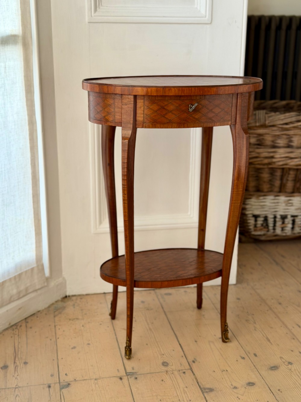 19th century French marquetry table - Escalier de Cristal, Paris View V