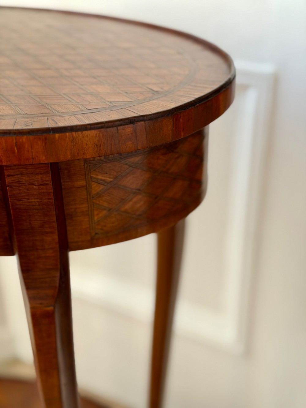 19th century French marquetry table - Escalier de Cristal, Paris View VIII