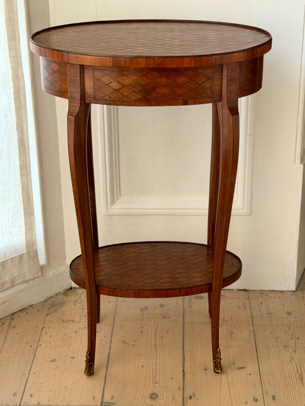 19th century French marquetry table - Escalier de Cristal, Paris View XI