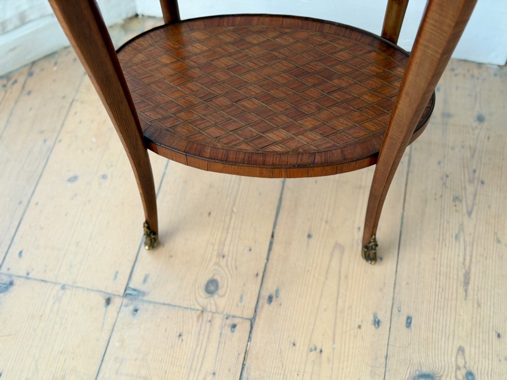 19th century French marquetry table - Escalier de Cristal, Paris View XIV