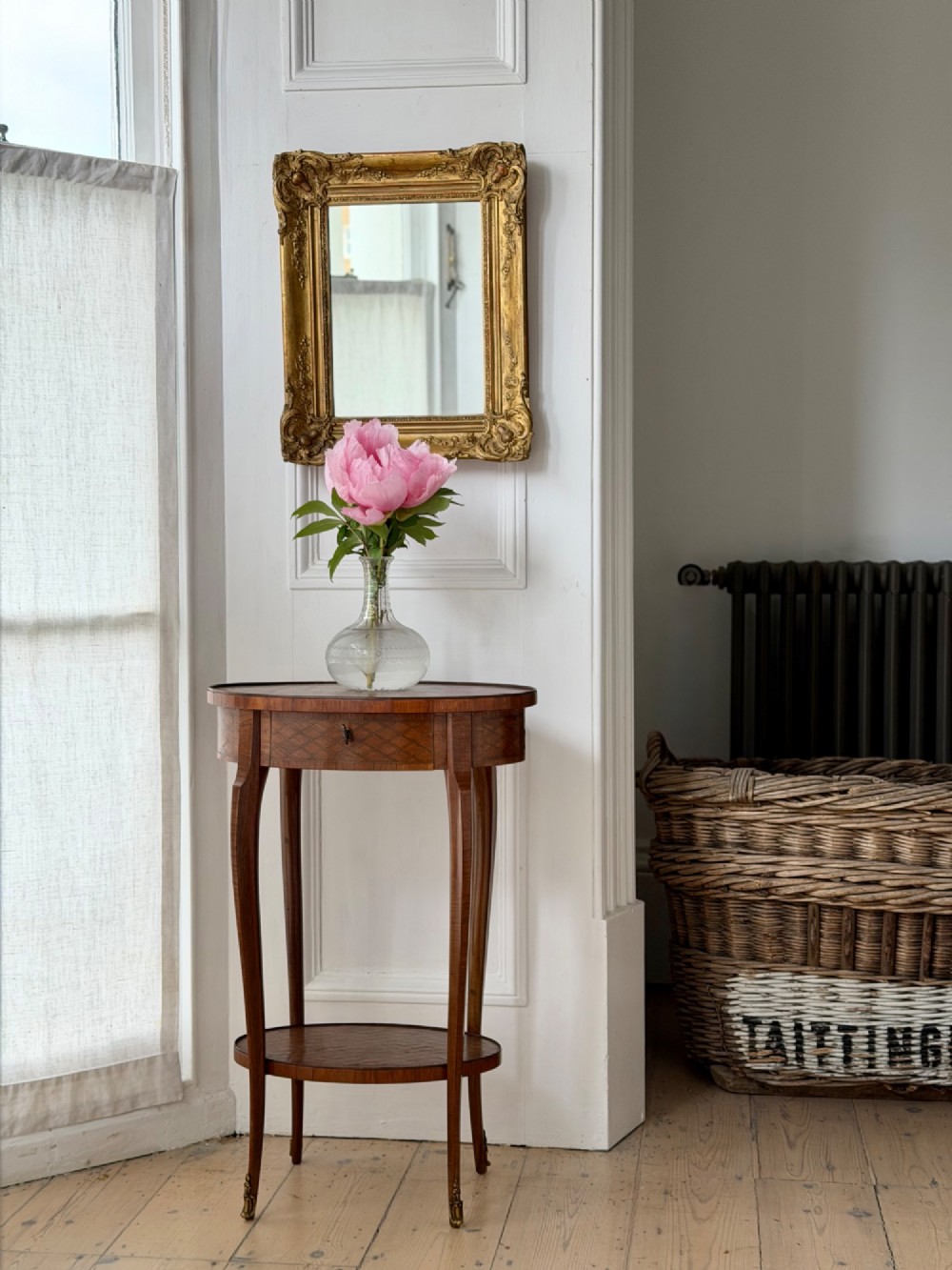 Antique French gilt rectangular mirror View XI