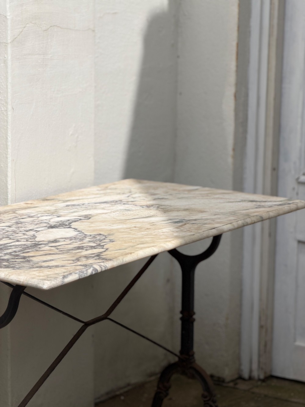 Antique French marble table View III
