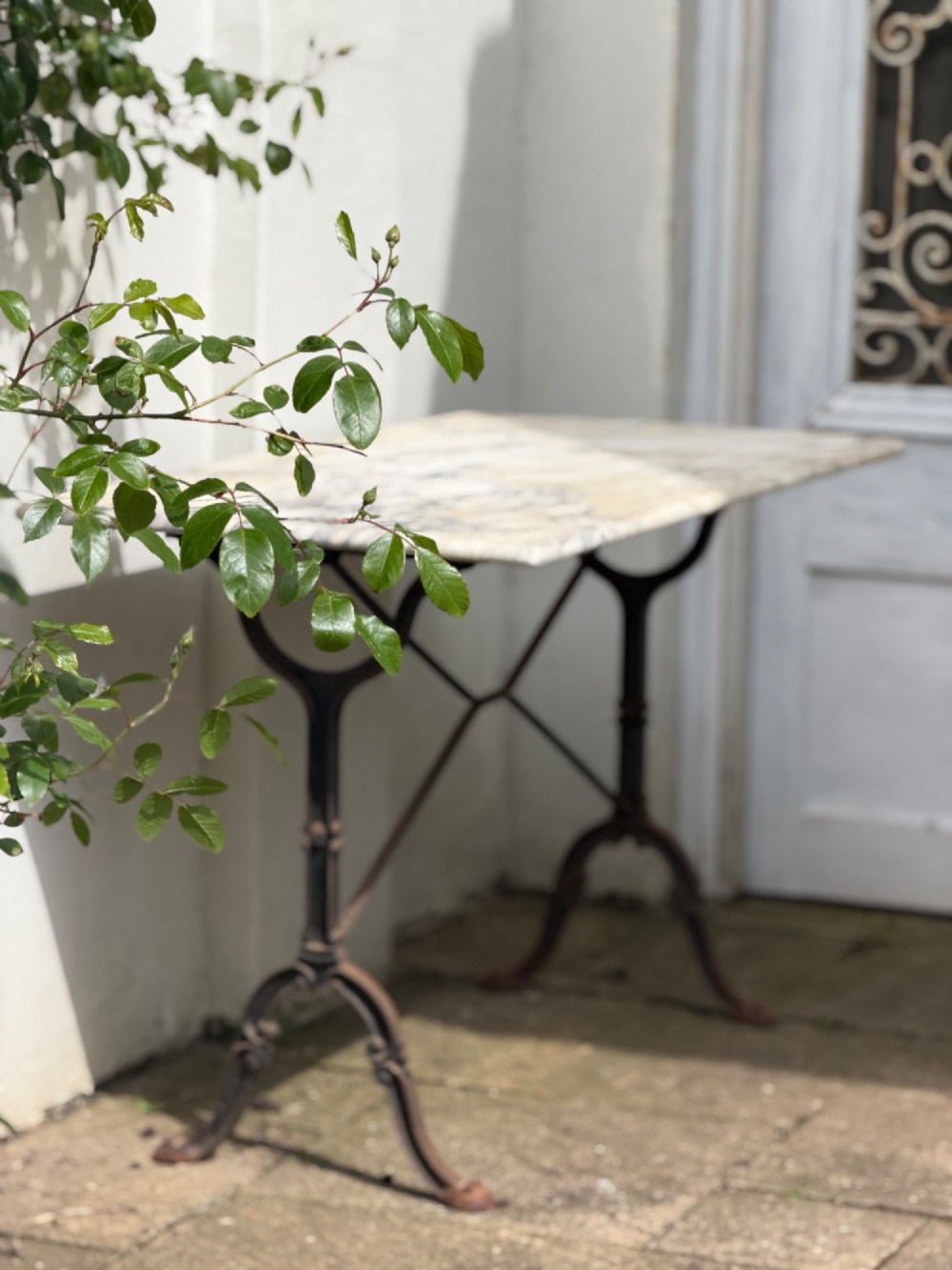 Antique French marble table View IV