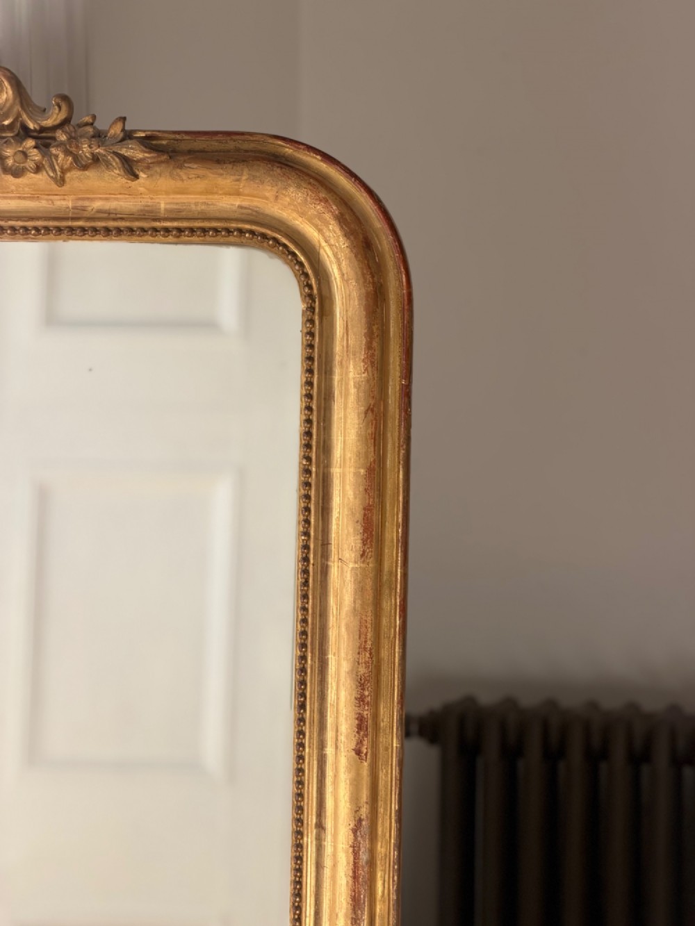 Antique French gilt Louis Philippe mirror c1860 View II