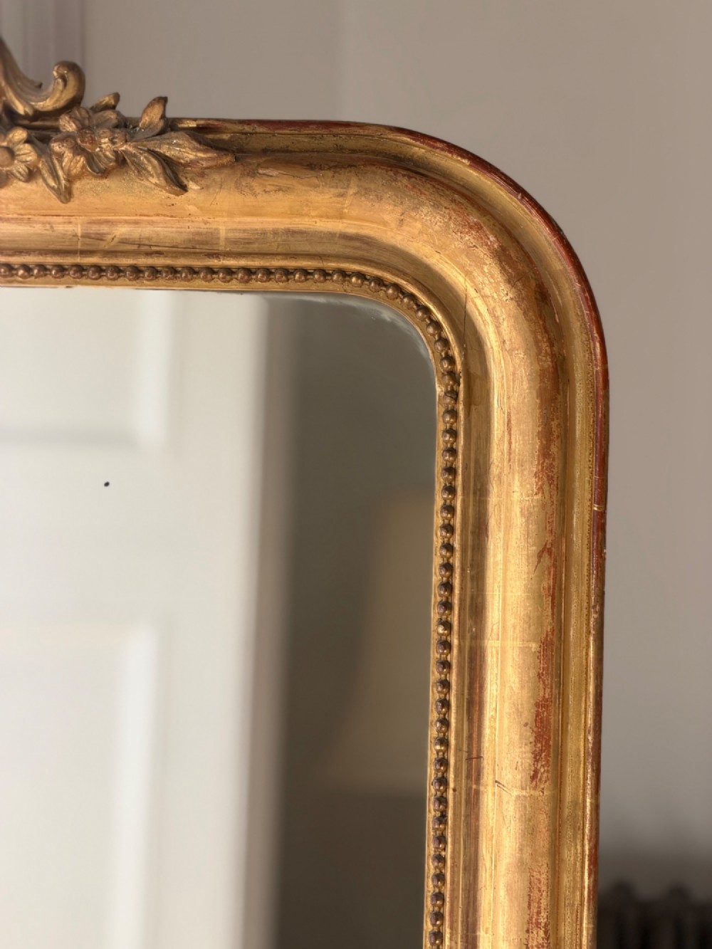Antique French gilt Louis Philippe mirror c1860 View VIII