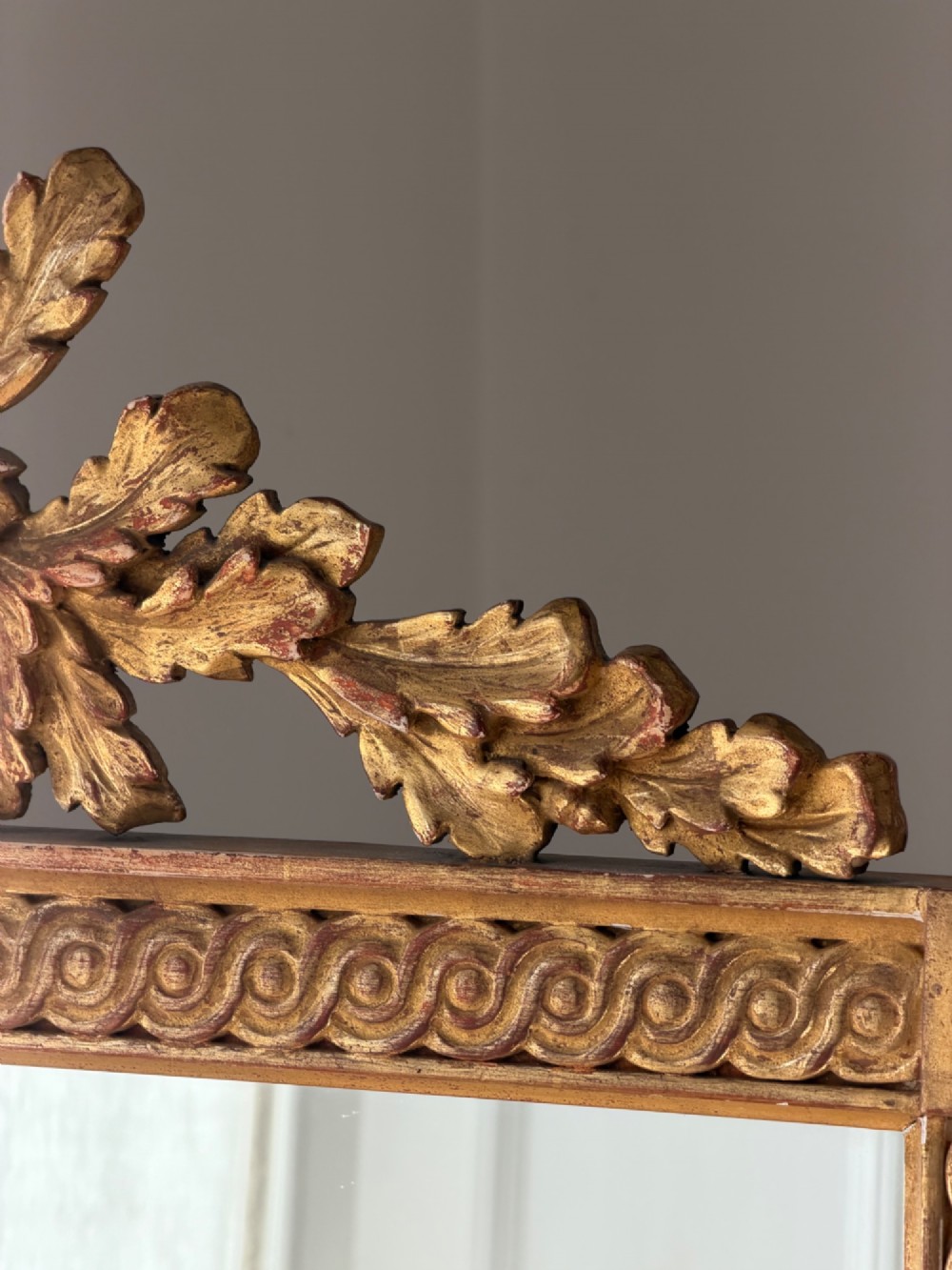 19th century French gilt wood mirror View V