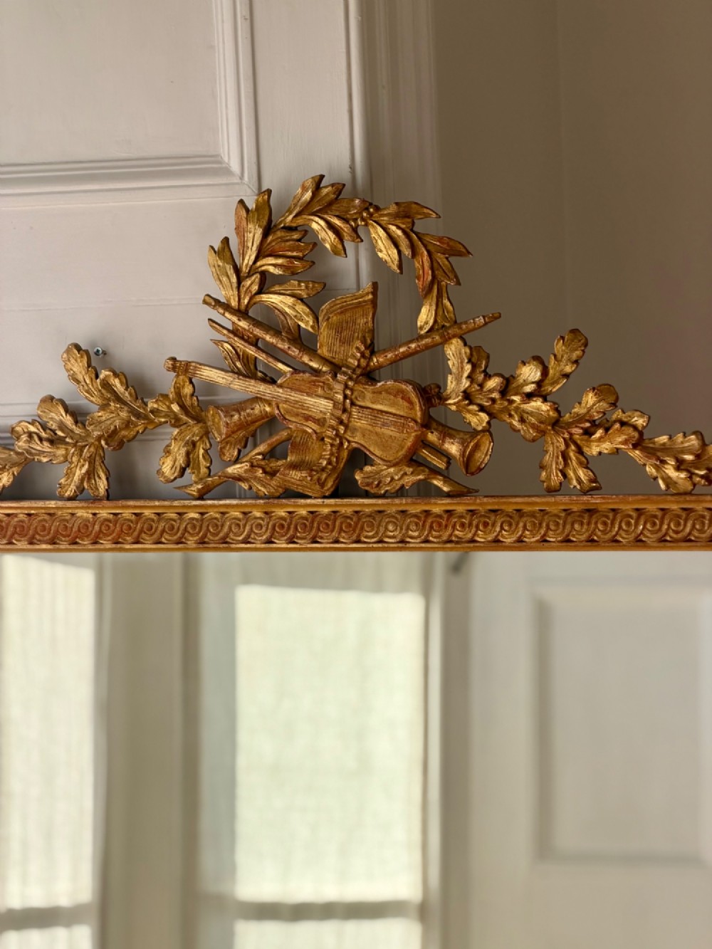 19th century French gilt wood mirror View VII