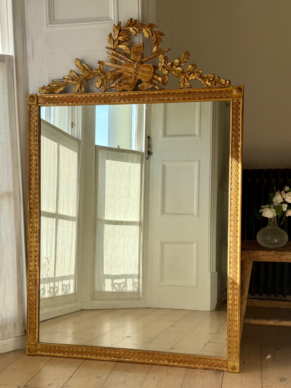 19th century French gilt wood mirror View IX