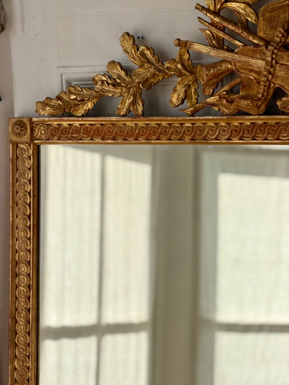 19th century French gilt wood mirror View XI