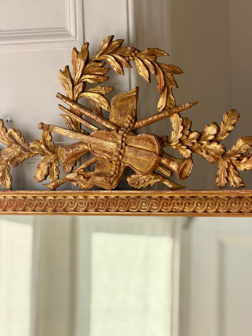 19th century French gilt wood mirror View XIV