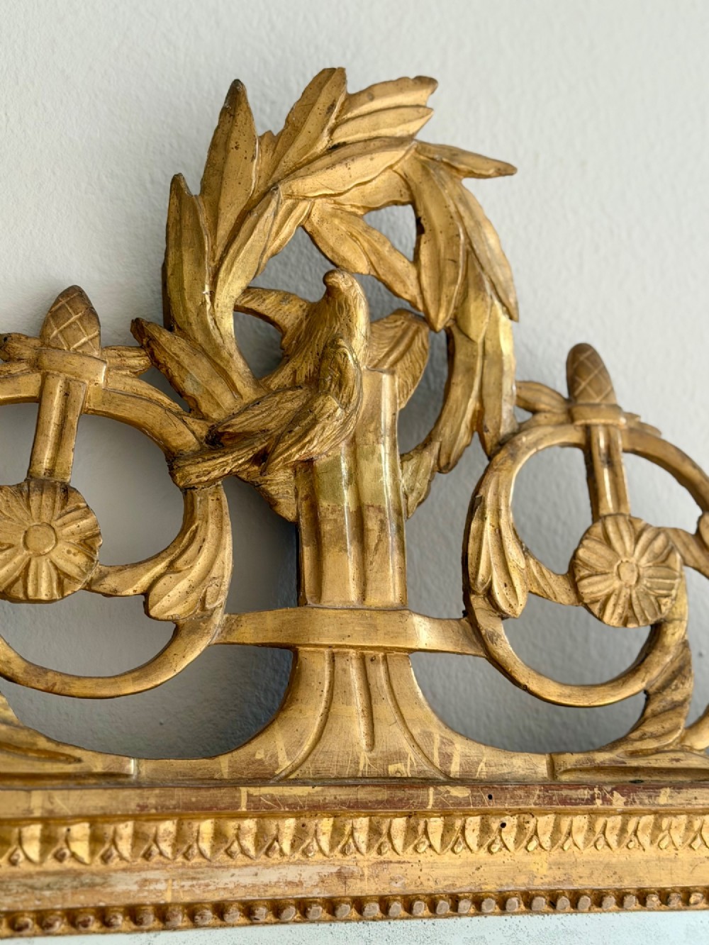 18th century French gilt marriage mirror View VI