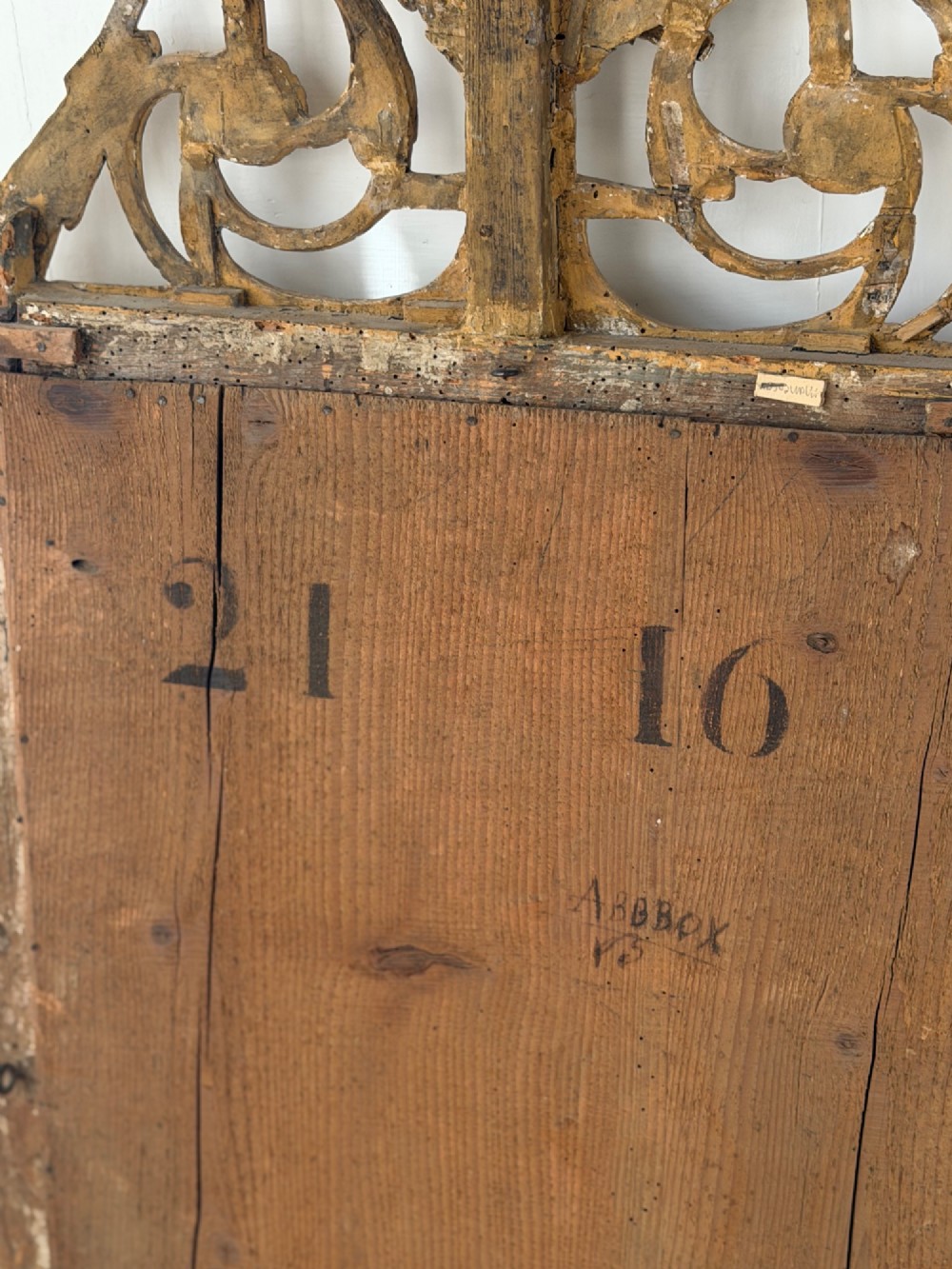 18th century French gilt marriage mirror View XIV