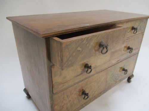 MINI WALNUT CHEST OF DRAWERS - ADDITIONAL PHOTO 3