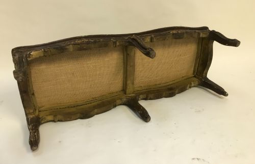 FRENCH HAND CARVED GILDED STOOL - ADDITIONAL PHOTO 2