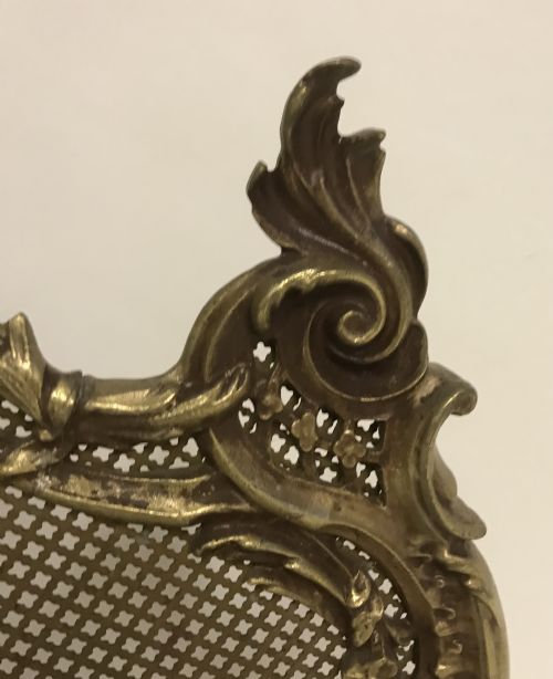 WONDERFUL FRENCH GILDED BRONZE FIRE SCREEN - ADDITIONAL PHOTO 2