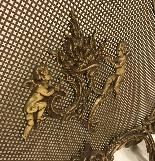 WONDERFUL FRENCH GILDED BRONZE FIRE SCREEN - ADDITIONAL PHOTO 3
