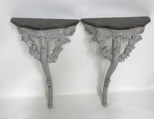 PAIR OF FRENCH WALL CONSOLES - ADDITIONAL PHOTO 5