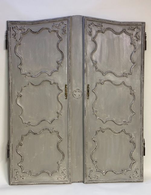 PAIR OF FRENCH HAND CARVED DOORS