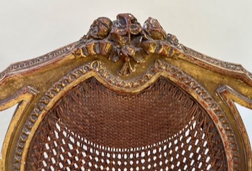 FRENCH DECORATIVE GILDED SOFA - ADDITIONAL PHOTO 1