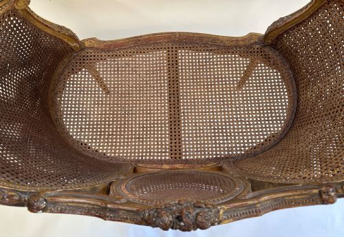 FRENCH DECORATIVE GILDED SOFA - ADDITIONAL PHOTO 10