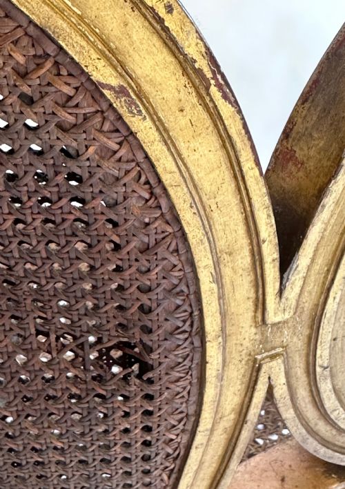 FRENCH DECORATIVE GILDED SOFA - ADDITIONAL PHOTO 12