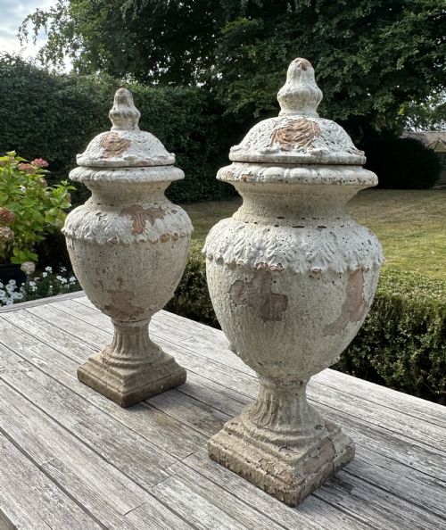 PAIR OF ITALIAN TERRACOTTA URNS - ADDITIONAL PHOTO 2