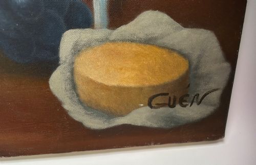 LARGE STILL LIFE OIL ON CANVAS - ADDITIONAL PHOTO 4