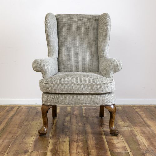 18TH CENTURY WALNUT WINGBACK CHAIR